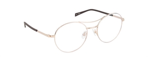 nine eyewear 2345 Brillestel (Form: Rund - Farve: Guld)