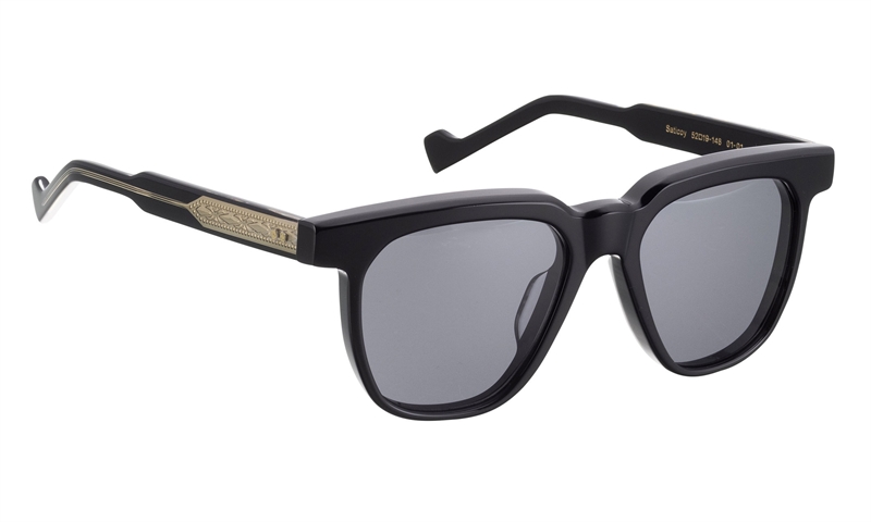 ENTOURAGE OF 7 SATICOY Solbrille (Form: Firkantet - Farve: Sort)