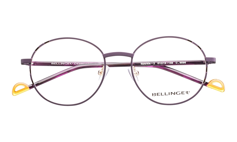 BELLINGER SPARKLE-2 Brillestel (Form: Rund - Farve: Lilla)