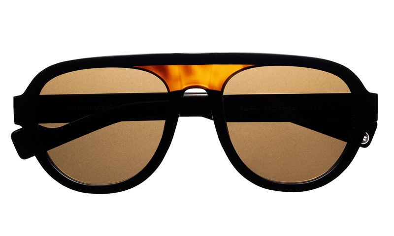 ENTOURAGE OF 7 SKIRBALL Solbrille (Form: Pilot - Farve: Sort)