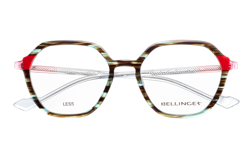 BELLINGER LESS-ACE-2388 Brillestel (Form: Summerbird - Farve: Grøn)