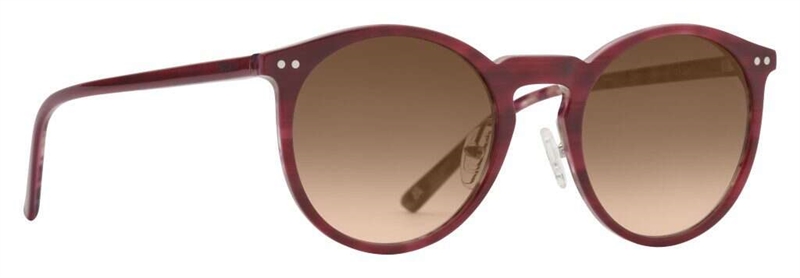 PREGO Ravenna Solbrille (Form: Panto - Farve: Rød)