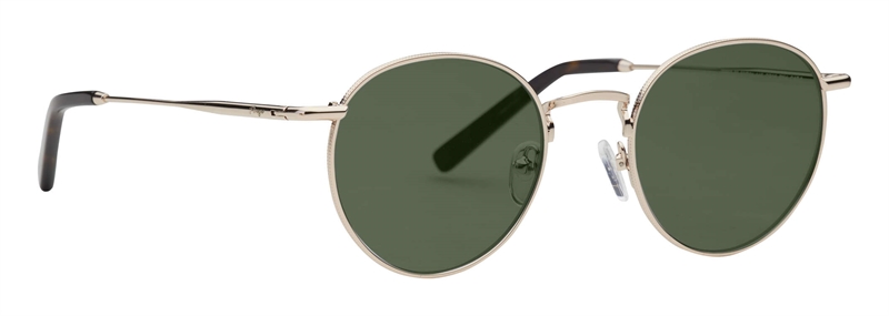 PREGO Porlezza Solbrille (Form: Panto - Farve: Guld)