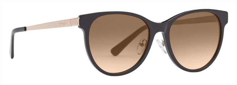 PREGO Pinarella Solbrille (Form: Cat Eye - Farve: Sort)