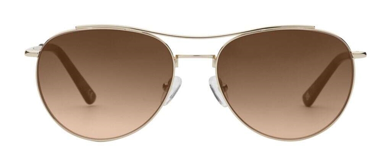 PREGO Pomezia Solbrille (Form: Pilot - Farve: Guld)