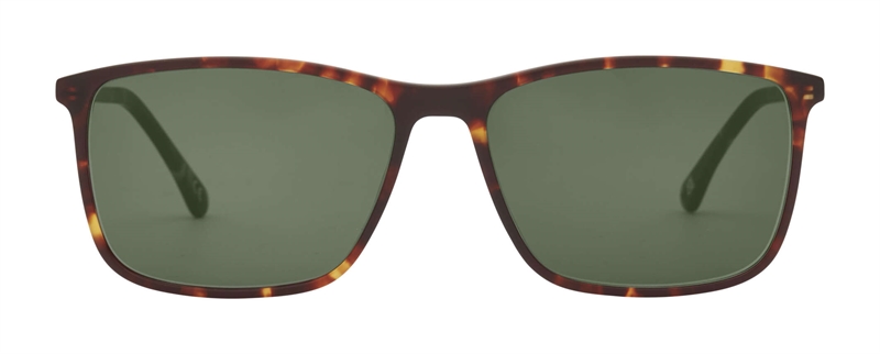 PREGO Iseo Solbrille (Form: Firkantet - Farve: Havana)