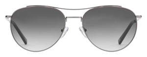 PREGO Pomezia Solbrille (Form: Pilot - Farve: Sølv)