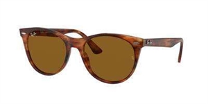 RAY-BAN 0RB2185 Solbrille (Form: Panto - Farve: Havana)