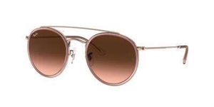 RAY-BAN 0RB3647N Solbrille (Form: Rund - Farve: Kobber)