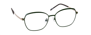 nine eyewear 2584 Brillestel (Form: Firkantet - Farve: Grøn)