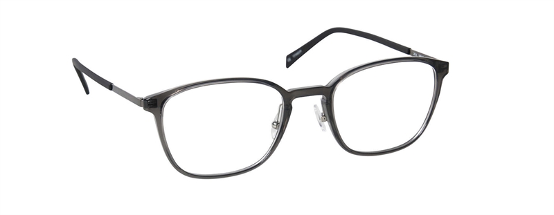 nine eyewear 2816 Brillestel (Form: Firkantet - Farve: Grå)