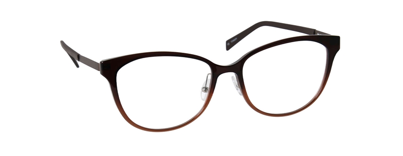 nine eyewear 2824 Brillestel (Form: Firkantet - Farve: Brun)