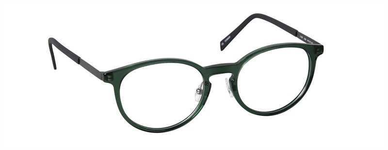 nine eyewear 2748T Brillestel (Form: Panto - Farve: Grøn)