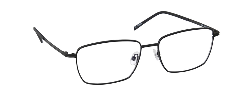 nine eyewear 2968 Brillestel (Form: Firkantet - Farve: Sort)