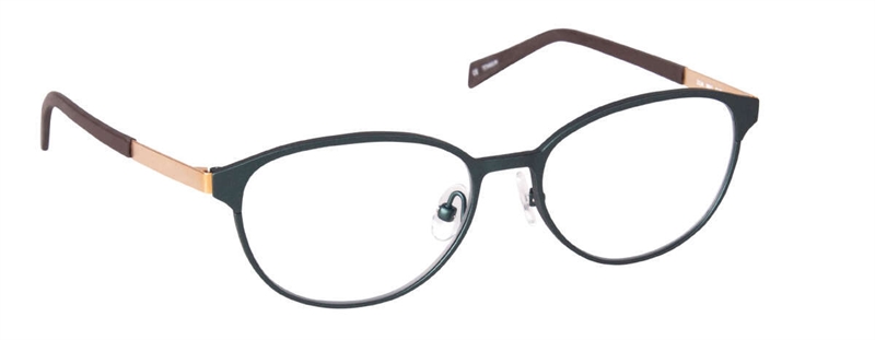 nine eyewear 2534 Brillestel (Form: Panto - Farve: Grøn)