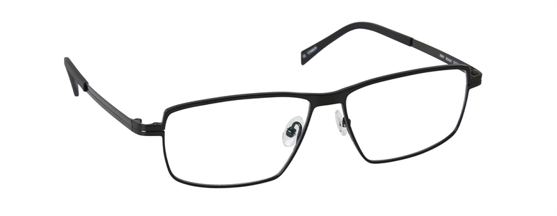 nine eyewear 2967 Brillestel (Form: Firkantet - Farve: Sort)