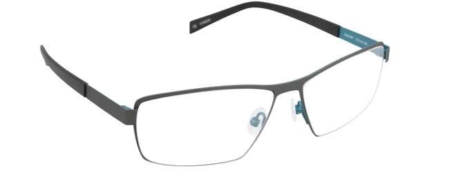 nine eyewear 2239 Brillestel (Form: Firkantet - Farve: Sort)