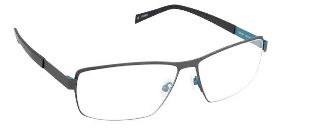 nine eyewear 2239 Brillestel (Form: Firkantet - Farve: Sort)