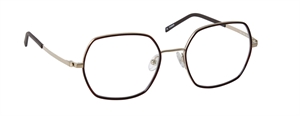 nine eyewear 2912 Brillestel (Form: Firkantet - Farve: Brun)