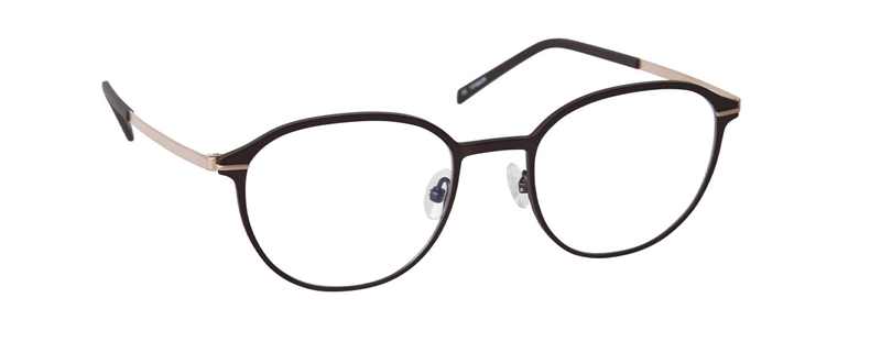 nine eyewear 2583 Brillestel (Form: Panto - Farve: Brun)