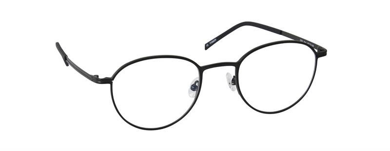 nine eyewear 2963 Brillestel (Form: Panto - Farve: Sort)