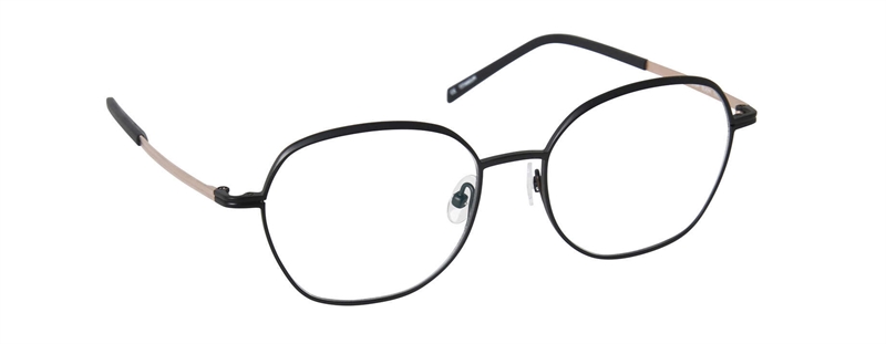 nine eyewear 2954 Brillestel (Form: Panto - Farve: Sort)