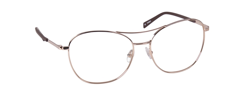 nine eyewear 2355 Brillestel (Form: Panto - Farve: Guld)