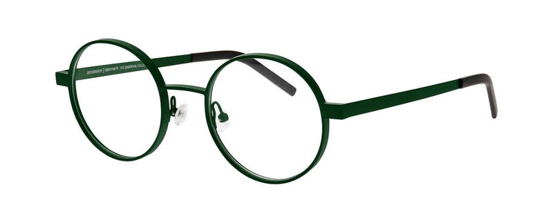 ProDesign AROS 1 Brillestel (Form: Rund - Farve: Grøn)