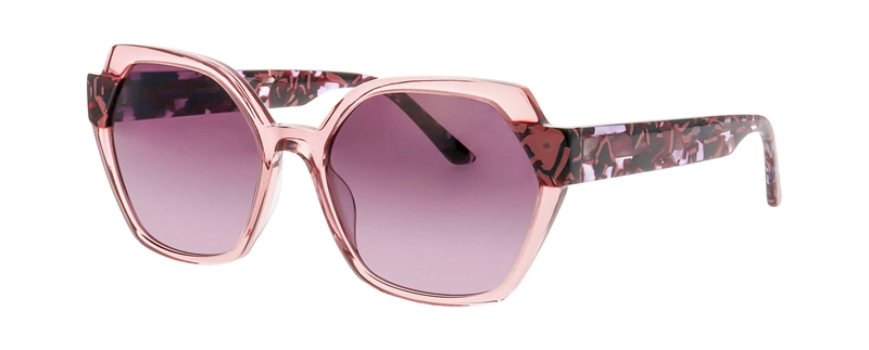 ProDesign SOL 1 S Solbrille (Form: Firkantet - Farve: Pink)