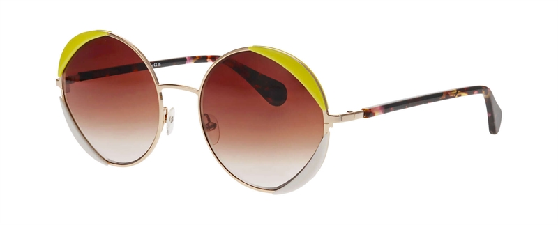 WooW SUPER DISCO 1 Solbrille (Form: Rund - Farve: Gul)