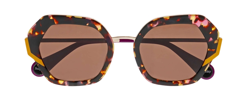 WooW SUPER FUNKY 2 Solbrille (Form: Firkantet - Farve: Lilla)