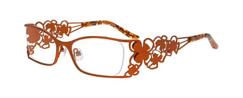 ProDesign IRIS 1 Brillestel (Form: Firkantet - Farve: Orange)