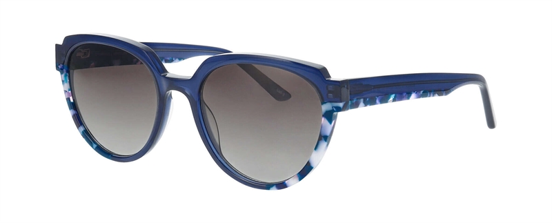 ProDesign SOMMER 1 S Solbrille (Form: Rund - Farve: Blå)