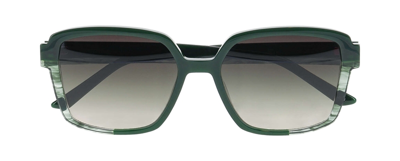 ProDesign SOMMER 2 S Solbrille (Form: Firkantet - Farve: Grøn)