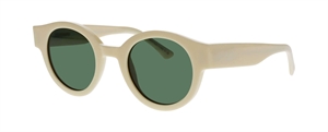 Kilsgaard ACETATE 19 SUN Solbrille (Form: Rund - Farve: Hvid)