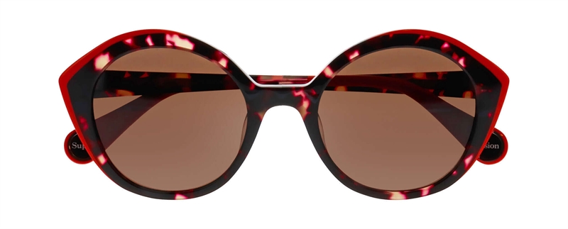 WooW SUPER VISION 1 Solbrille (Form: Rund - Farve: Pink)