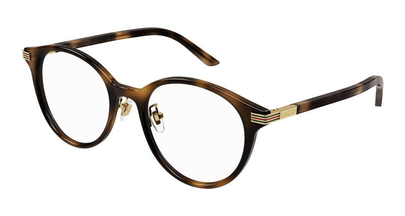 Gucci GG1454OK Brillestel (Form: Rund - Farve: Havana)