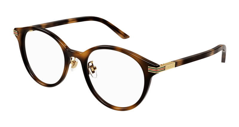 Gucci GG1454OK Brillestel (Form: Rund - Farve: Havana)