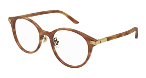 Gucci GG1454OK Brillestel (Form: Rund - Farve: Havana)